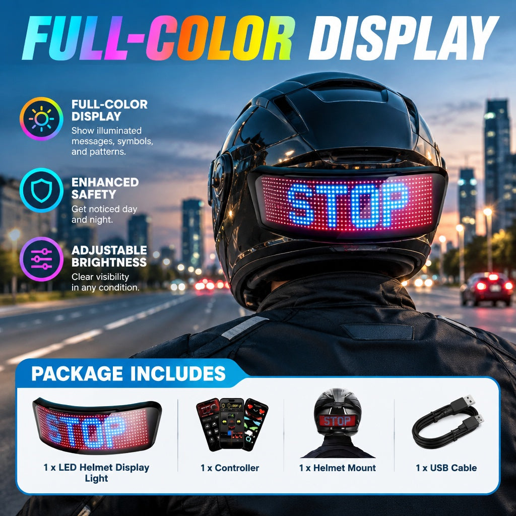 Wide Angle Glow Safety Lights fits dusk dawn riding clear road condition prompt