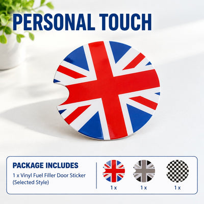 Lightweight Sturdy Vinyl Gas Cap Sticker for Mini Cooper F55/F56/R55/R56/R60/R61