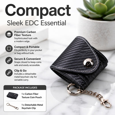 Men's PU Leather Cigarette Case Belt Pouch with Snap Flap, Lighter Pocket and Chain Clip, Compact Ci