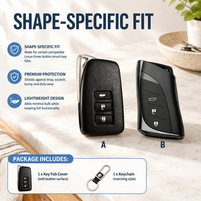 Car Key Fob Cover fits for LEXUS IS ES GS LS NX RS GX LX RC LC RX Smart Key Case
