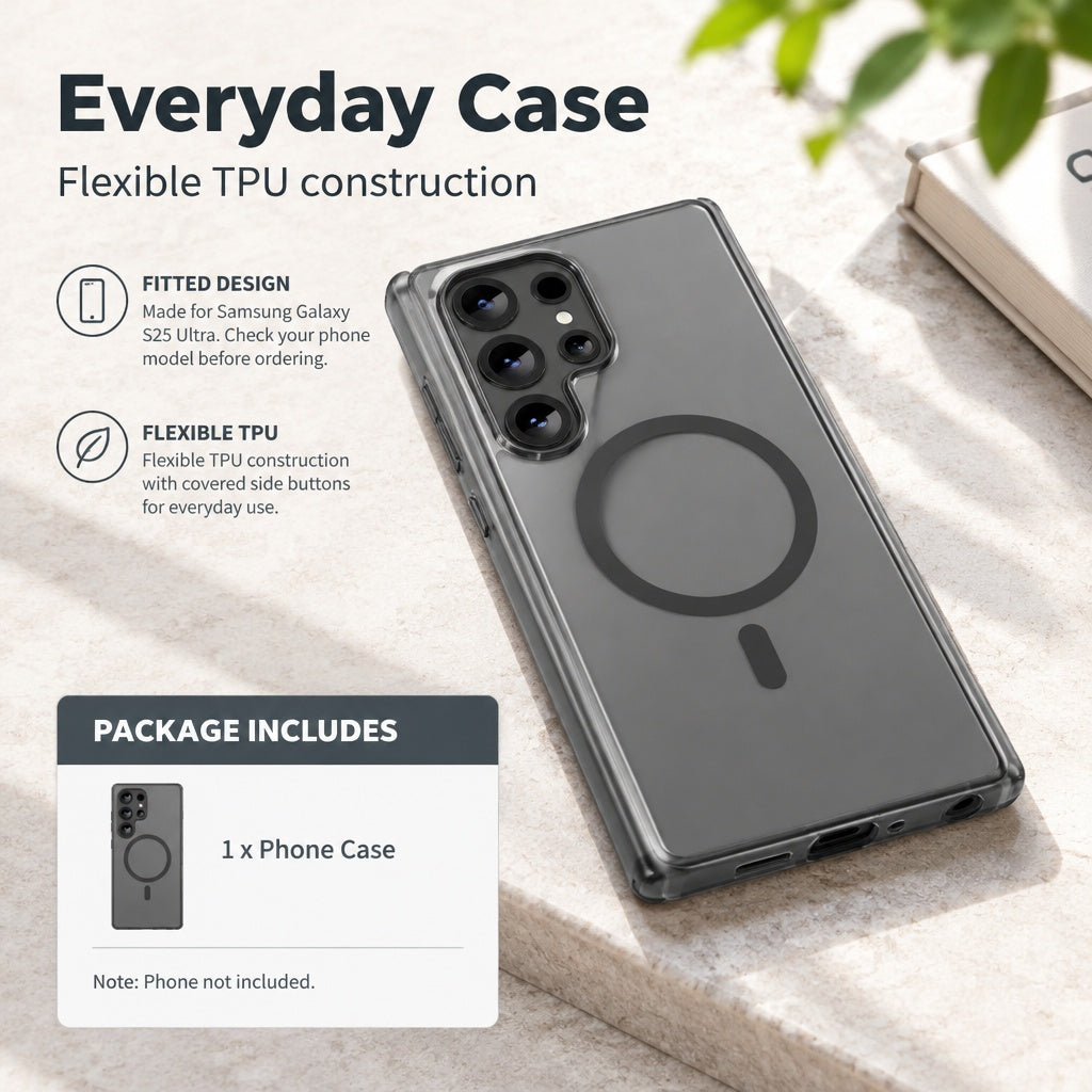 Anti-Scratch Mag. TPU Cover fits Samsung Galaxy S25 Ultra - Premium Protection