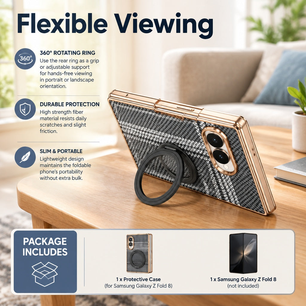 fits Samsung Galaxy Z Fold 8 Case High Impact Resistance Slim Portable Grip Skin