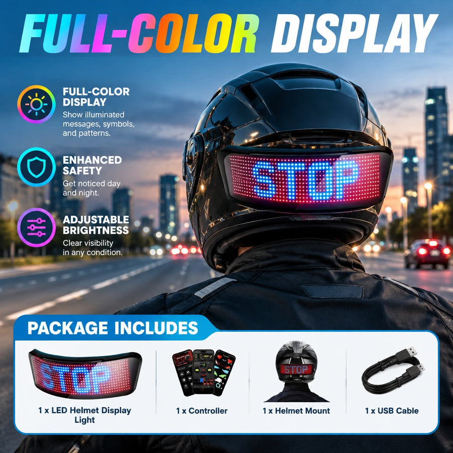 Wide Angle Glow Safety Lights fits dusk dawn riding clear road condition prompt