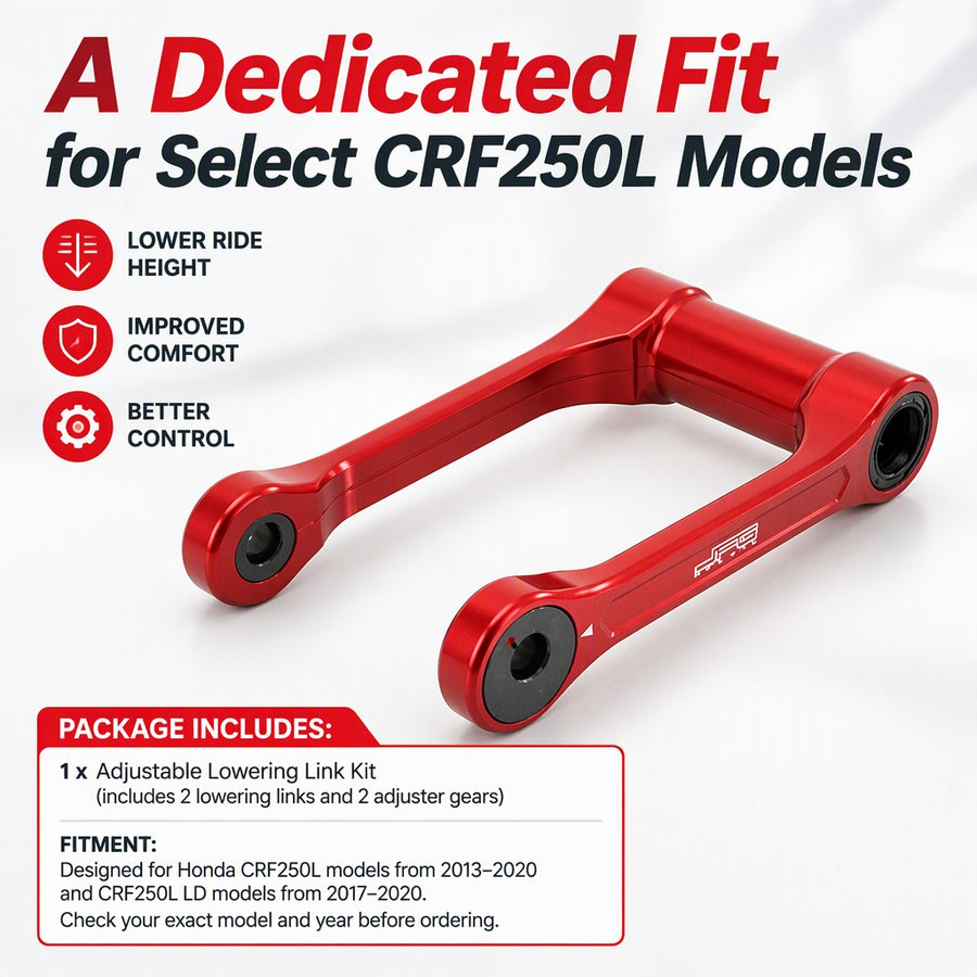 Nice Aluminum Lowering Link Kit for CRF250L 2013-20 CRF250L LD 2017-20 US Seller
