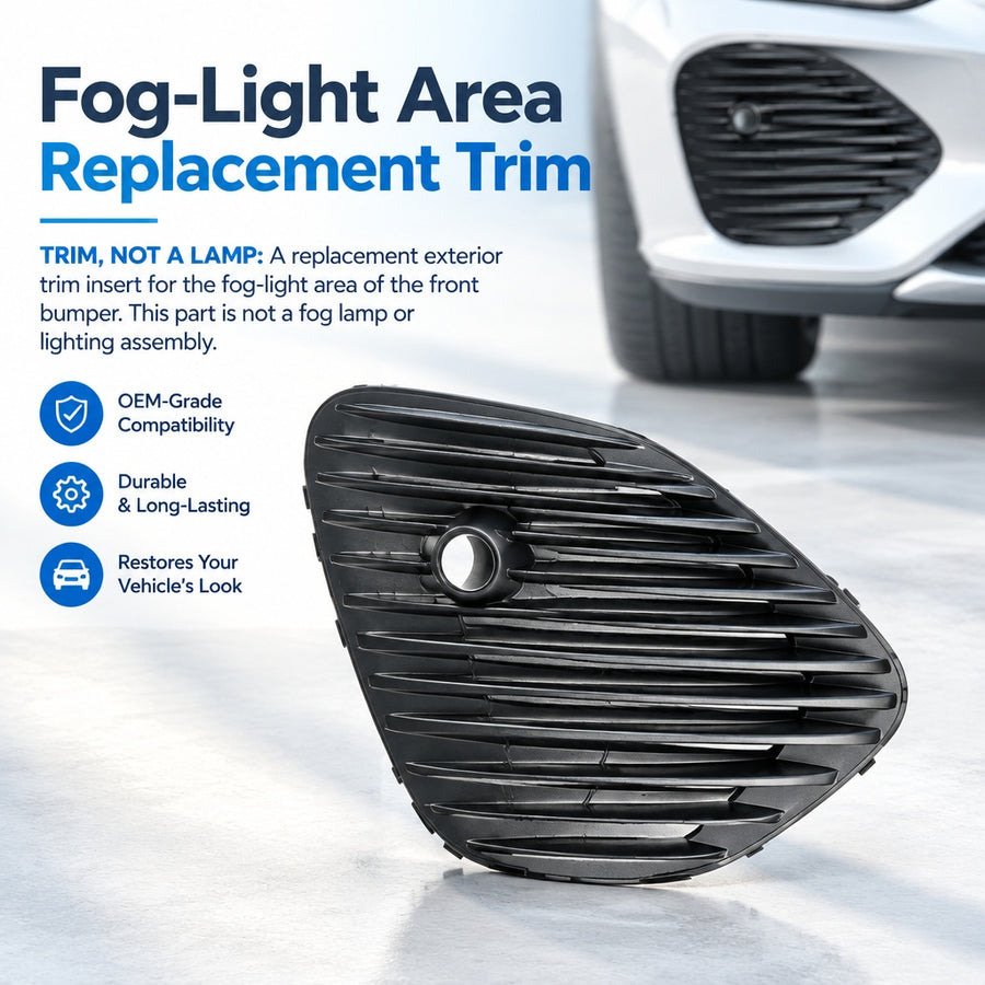 Automotive Plastic Fog Light Grille Insert fits for Mercedes-Benz GLC W254 Front