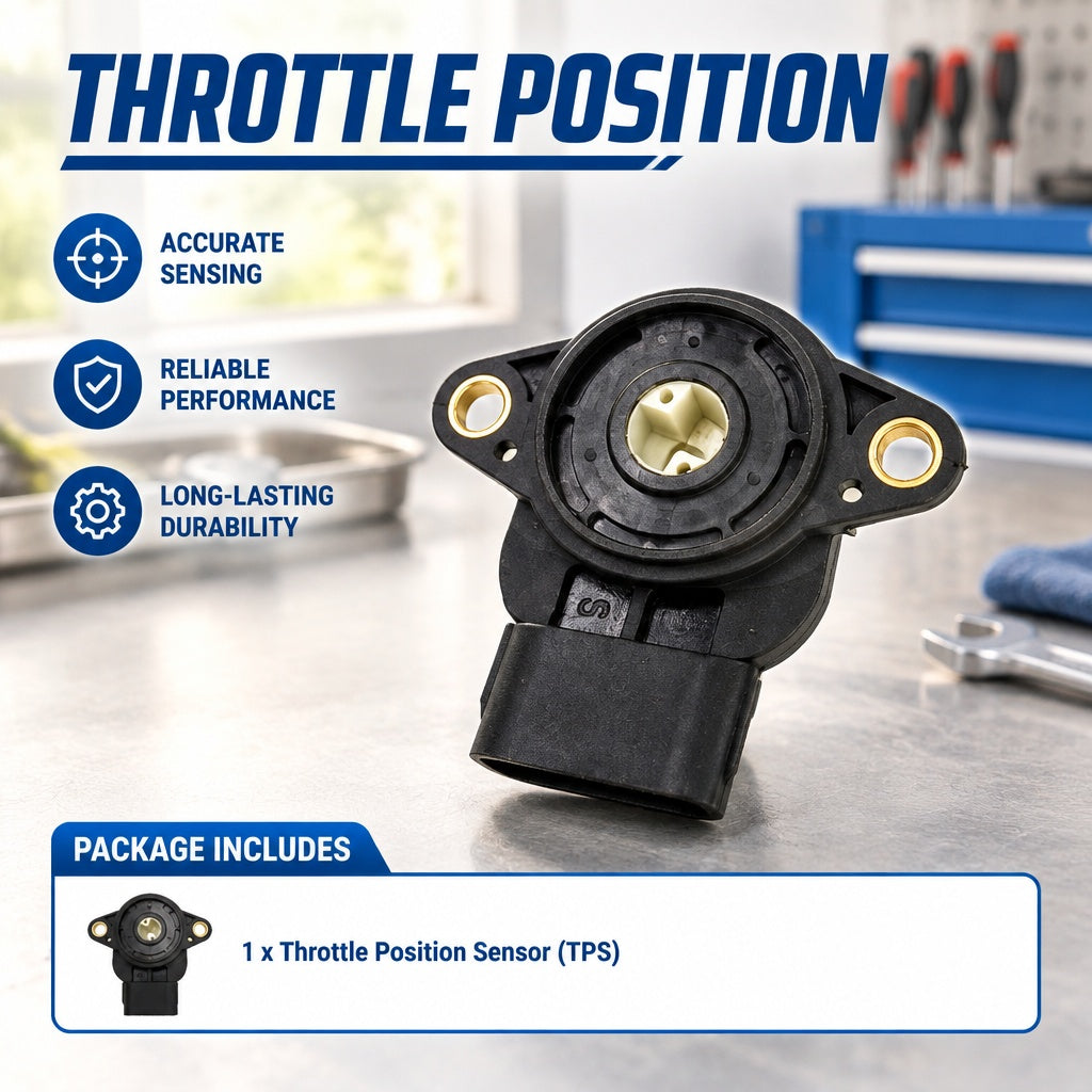 Throttle Position Sensor (TPS) Compatible with Select Suzuki Vitara 2.0L Models, 3-Pin Connector, OE