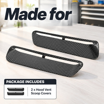 Chic 2-Piece Hood Scoop Cover for Exterior Style fits 2015-2022 Dodge Challenger