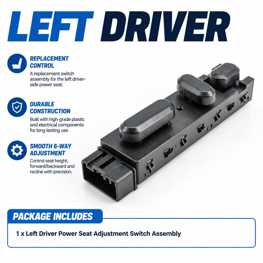 Premium Left Driver Power Seat Control Switch Repair Part fits Ford F150/Escape