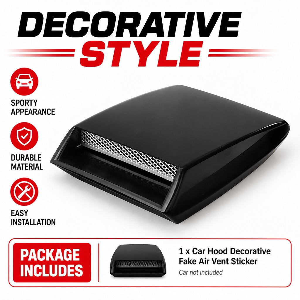 Multi-Functional Durable Stable Sturdy Car Hood Decorative Fake Air Vent Sticker