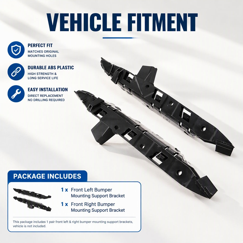 Car Front Bumper Bracket Radiator Support Mounting fits BMW 5 Series E60 E61 USA