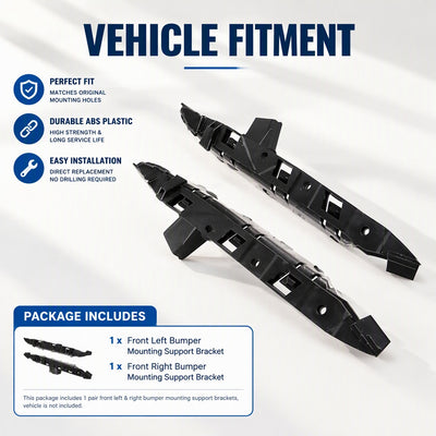 Car Front Bumper Bracket Radiator Support Mounting fits BMW 5 Series E60 E61 USA