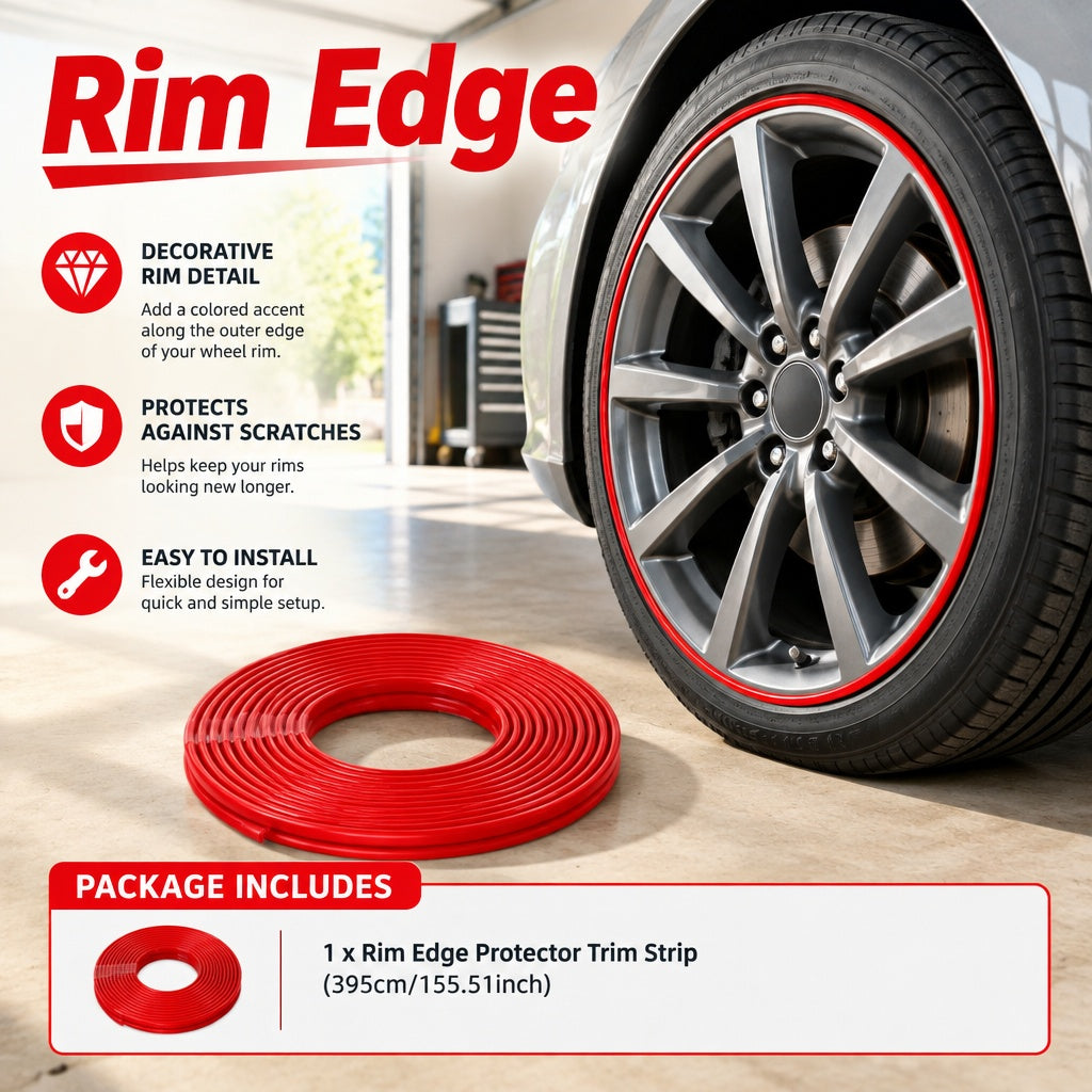 Car Wheel Hub Rim Edge Protector Ring Tire Guard Sticker Rubber Strip Universal