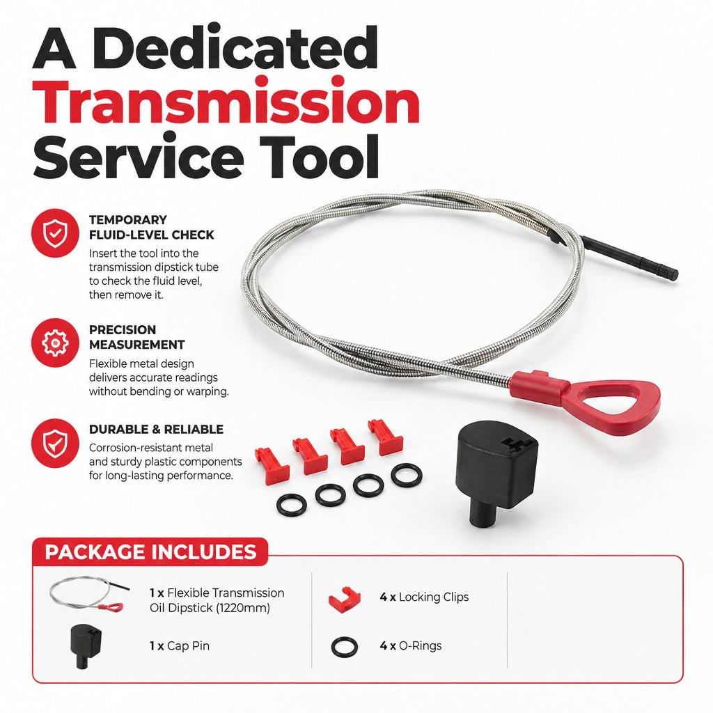 Flexible Transmission Oil Dipstick with Cap Pin fits Mercedes Benz Maintenance