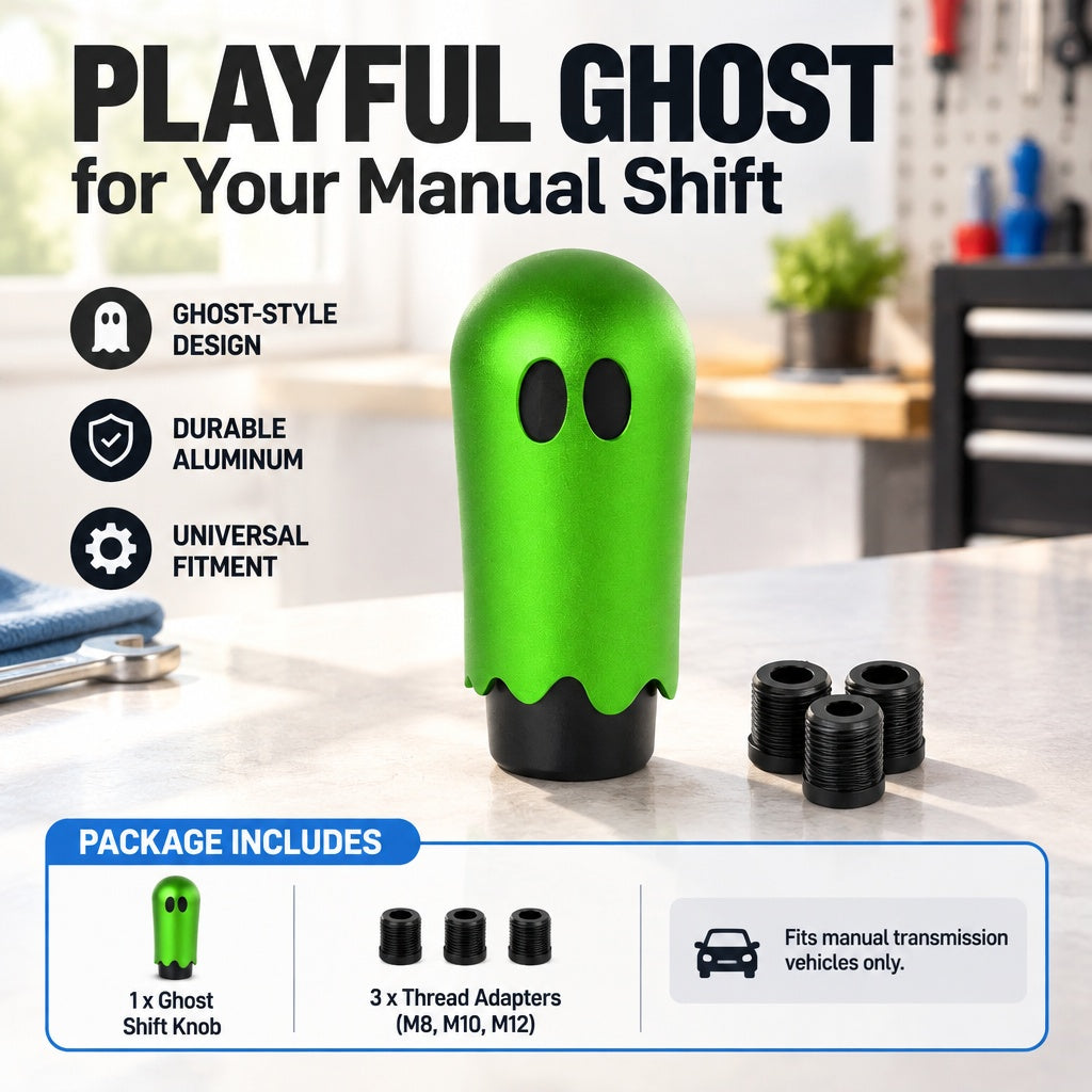Durable Ghost Gear Shift Knob Universal Fit Manual Transmission Car Shifter Knob