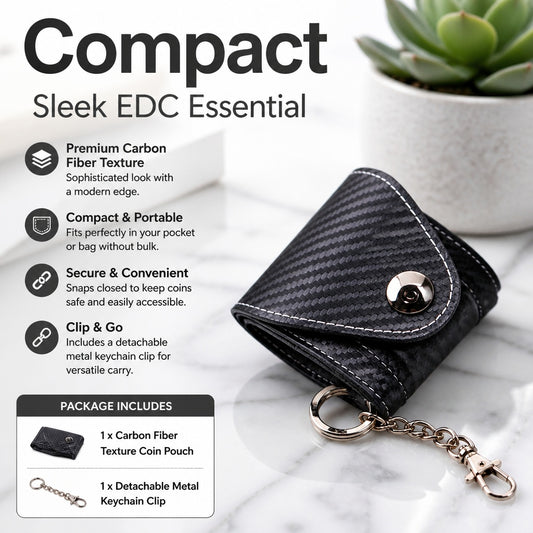Men's PU Leather Cigarette Case Belt Pouch with Snap Flap, Lighter Pocket and Chain Clip, Compact Ci
