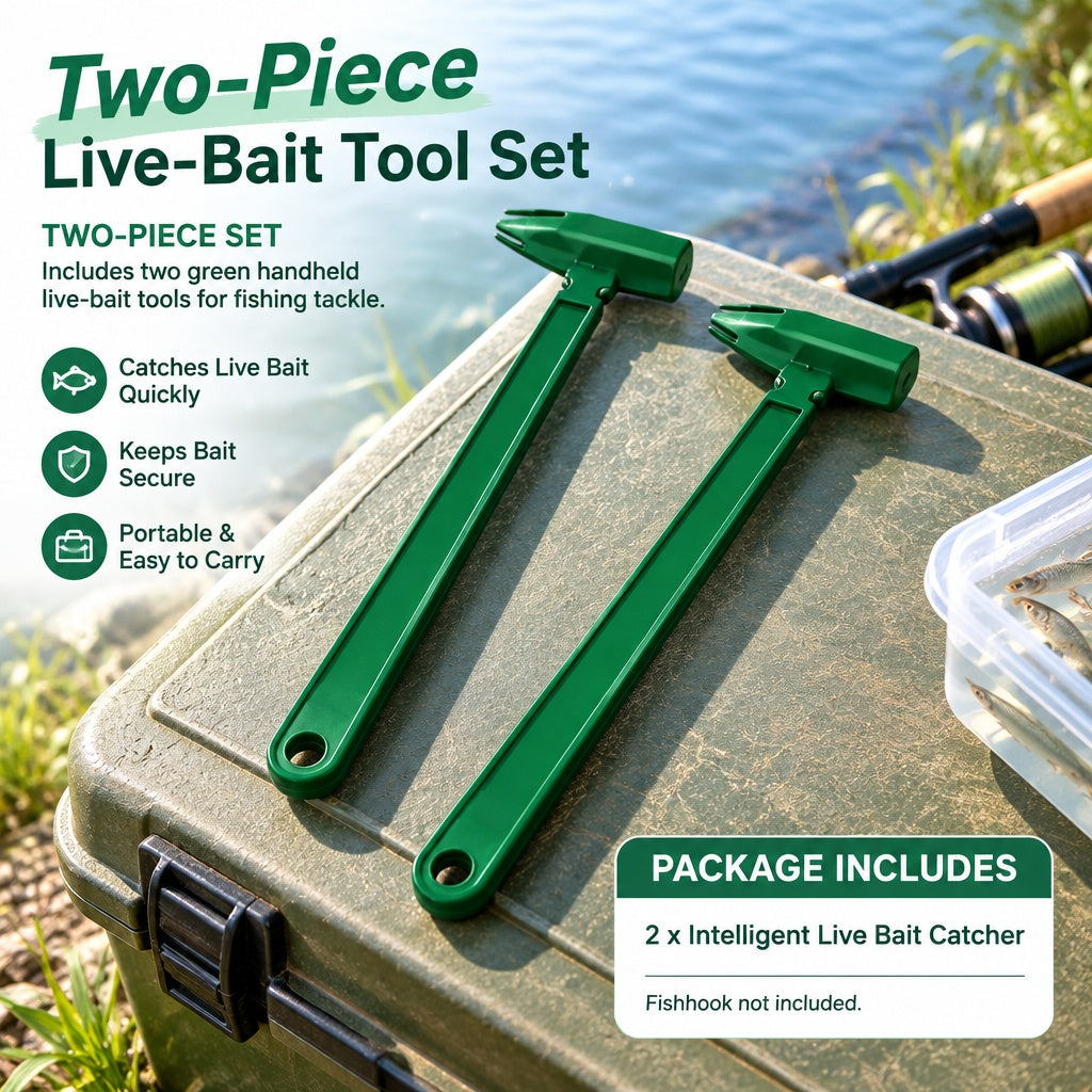 2PCS Intelligent Live Bait Catcher Automatic Traps for Outdoor Fishing Tackle