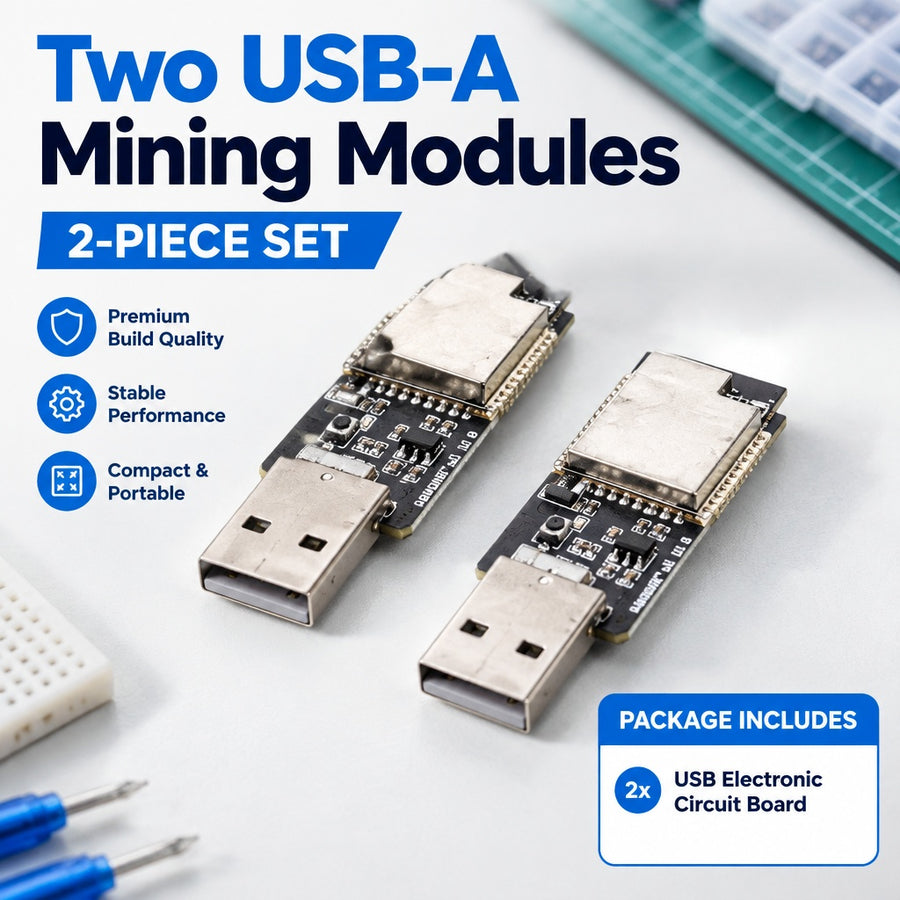 2PCS Durable USB Circuit Module Premium Sturdy Portable Electronic DIY Accessory