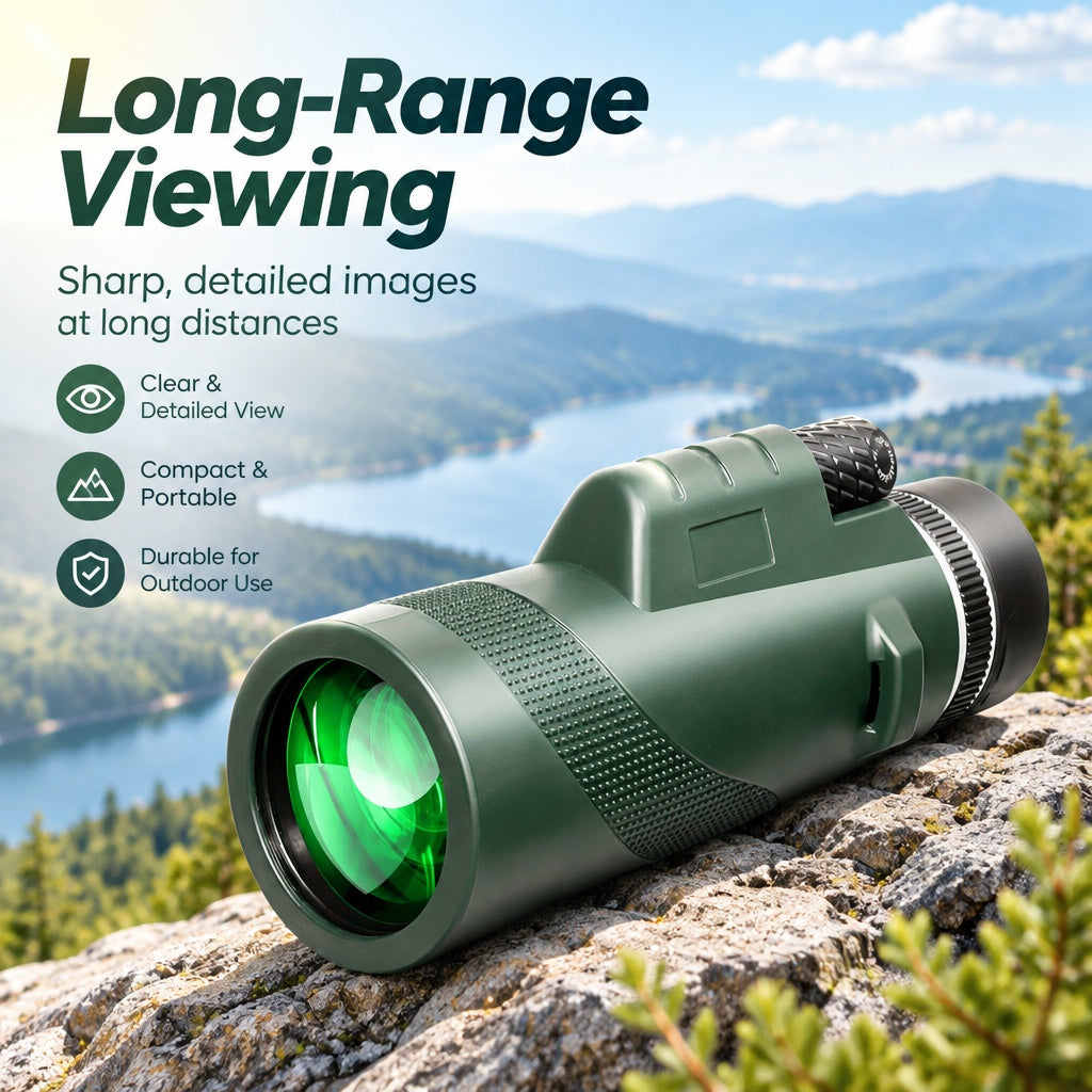 Cost-Effective Adaptable High-Performance 10x50 High Powered Monocular Telescope