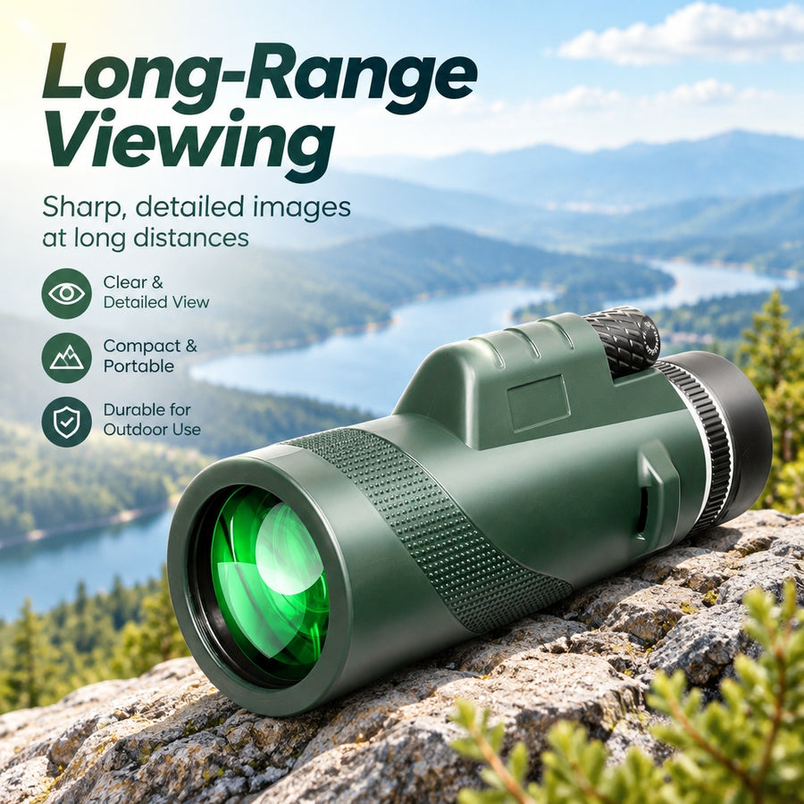 Cost-Effective Adaptable High-Performance 10x50 High Powered Monocular Telescope