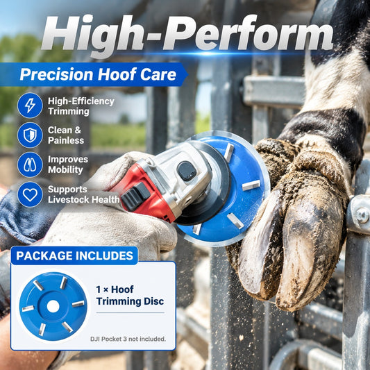 Livestock Hoof Trimming Disc for Angle Grinders, 6-Blade Cutting Wheel with 16 mm Center Hole for Ho