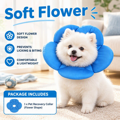 Comfortable Flower Pet Recovery Collar Breathable Neck Guard for Pet Healing