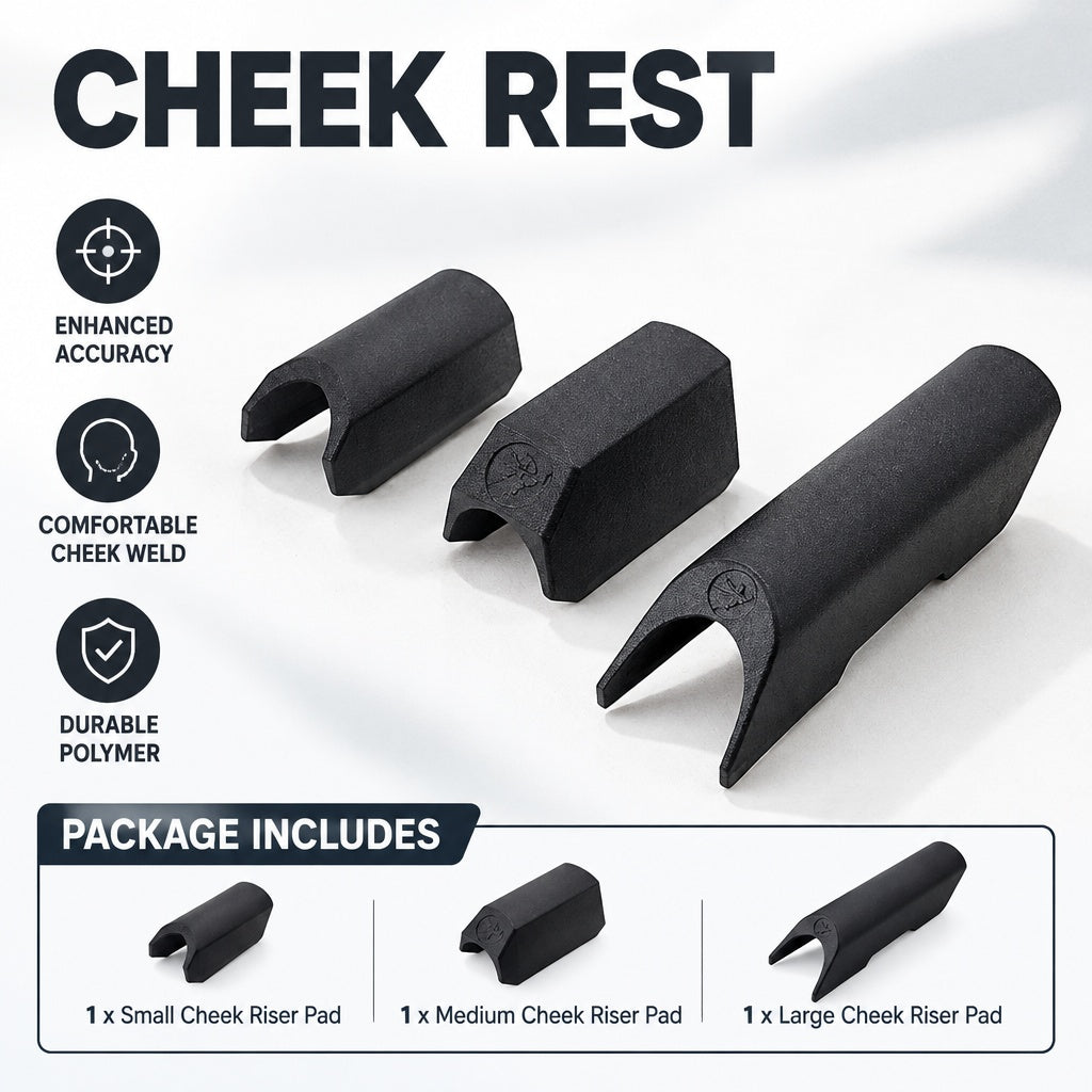 Upgraded Tactical CTR Cheek Riser Enhancer fit for Airsoft & Hunting Nylon Stock