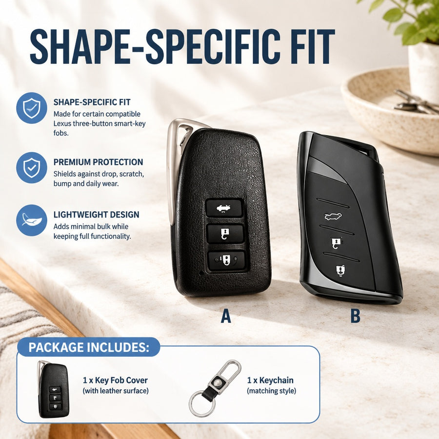 Car Key Fob Cover fits for LEXUS IS ES GS LS NX RS GX LX RC LC RX Smart Key Case