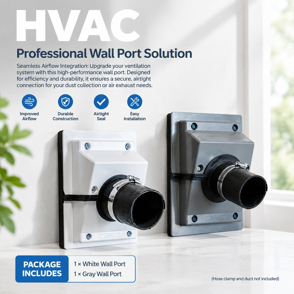 HVAC Wall Penetration Cover Kit for Air Conditioner Line Set, Wall-Mounted Pipe Sleeve and Seal Cove
