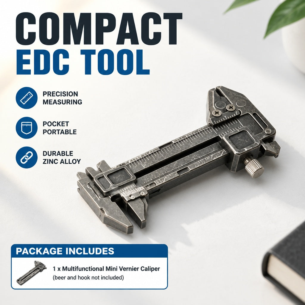 High Accuracy Pocket Miniature Vernier Caliper in Durability Zinc Alloy Material