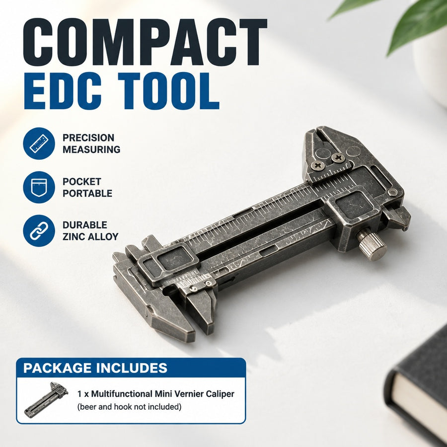 High Accuracy Pocket Miniature Vernier Caliper in Durability Zinc Alloy Material