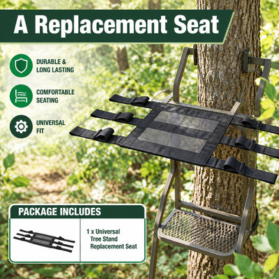 Premium Thick Padded Universal Tree Stand Seat for Outdoor Hunting Daily Use
